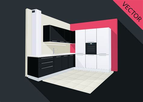 Vector Kitchen Illustration - graphberry.com