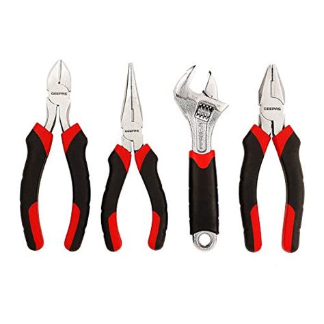 Geepas 6 inch Plier and Wrench Set (3 Pliers & 1 Wrench) : Amazon.in ...