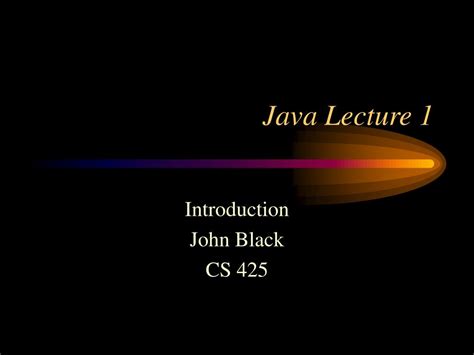 Java Lecture 的图像结果