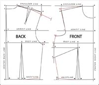 Image result for Bodice Block Pattern Making