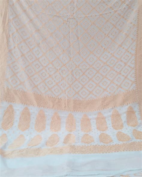 Pure Chiffon Neem Zari - Banarasi Saree – The Banarasi Graph