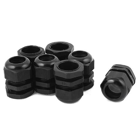 ELECTROPRIME PG25 Model Waterproof Cable Connector Gland 16-21mm Black ...