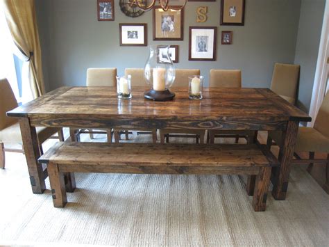 Modern Farmhouse Dining Table Benches Erin Spain