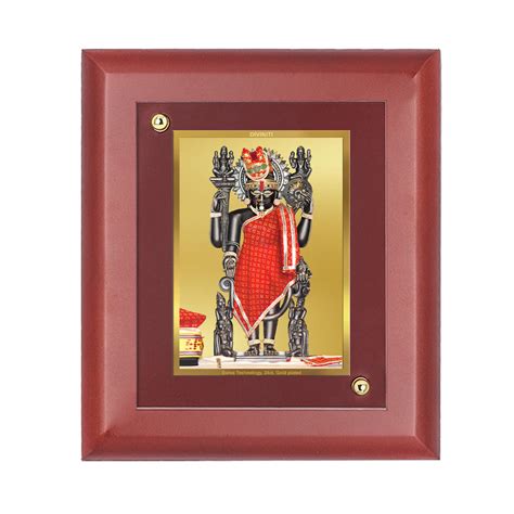 Diviniti 24K Gold Plated Dwarikadheesh Photo Frame For Home Decor, Tab ...