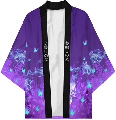 Demon Slayer - Kimetsu no Yaiba - Shinobu Kocho Haori kimono Jas ...