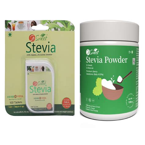 So Sweet Stevia Combo 100 Tablets & Powder 100gm Sugar Free Sweetener