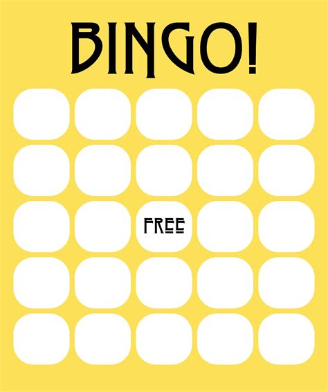 Printable Blank Bingo Card Template - Employee Onboarding Template
