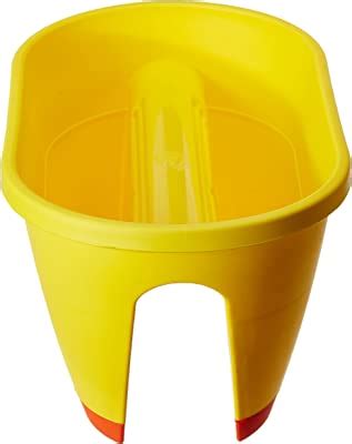 GARDENS NEED Big Plastic Rectangular Railing Pot Set (20-inch, Red, 2 ...