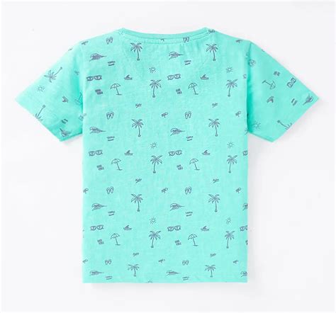 Ed-a-Mamma Sustainable Boys Henley Tee With Chambray Pocket