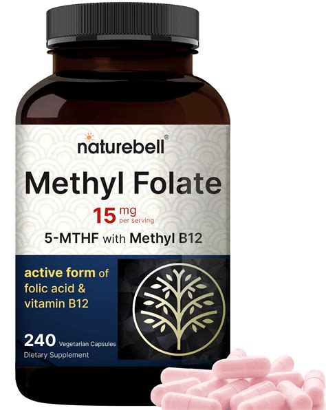 Naturebell L Methylfolate 15mg 240 Veggie Capsules 5 Mthf Methyl | Desertcart QATAR
