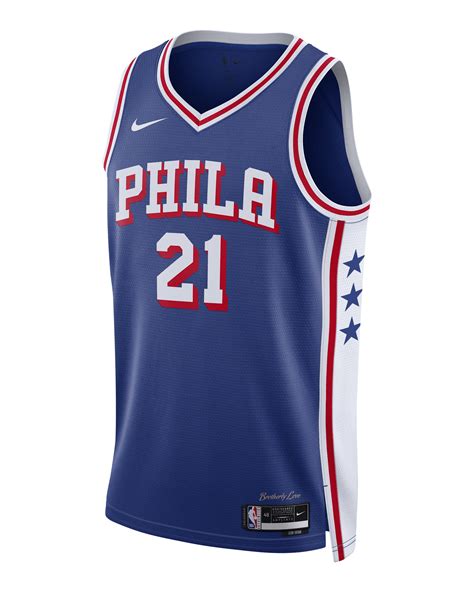 Joel Embiid Philadelphia 76ers Icon Edition Men's Nike Dri-FIT NBA ...