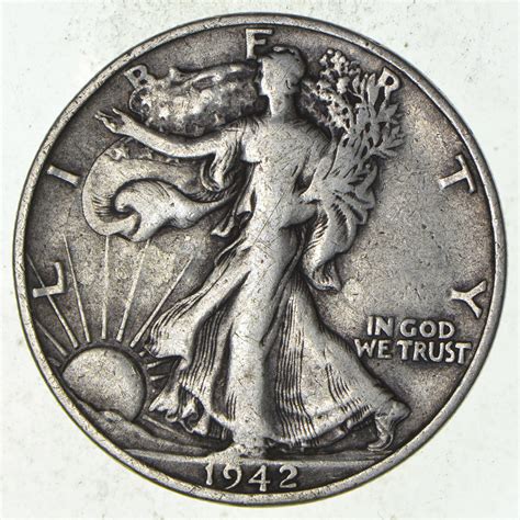 1942-S Walking Liberty 90% Silver US Half Dollar | Property Room