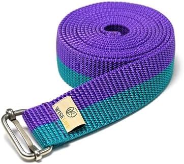 WiseLife Yoga Stretch Belt/Strap | Best for Daily Stretching, Yoga ...