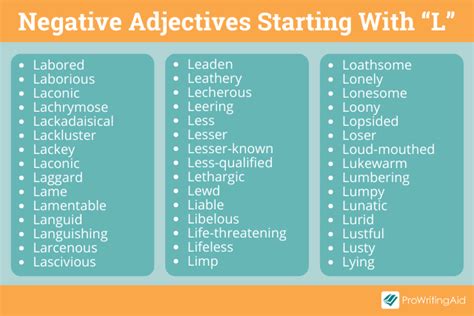 Adjectives That Start With L: List of 400 Words to Describe Someone
