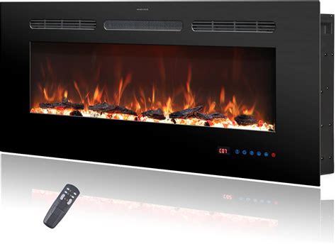 Amazon.com: Rodalflame 48 Inches Electric Fireplace Inserts, Recessed ...