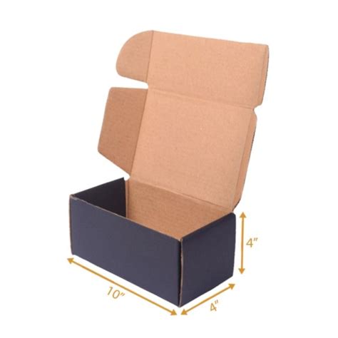 Black Mailer Box - 10x4x4 | Cardboard Boxes Online