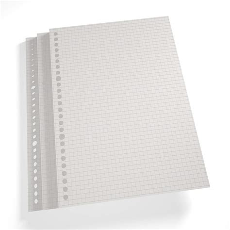 Buy 26-Hole Ring Binder Loose Leaf Paper, B5 Filler Paper Grid (180 ...