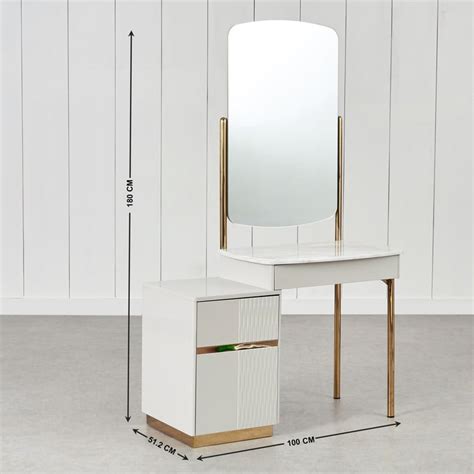 Buy Vegas Dresser Mirror with Drawer - Grey from Home Centre at just ...