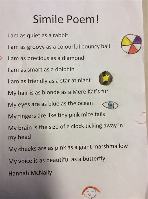 Simile Poem Template