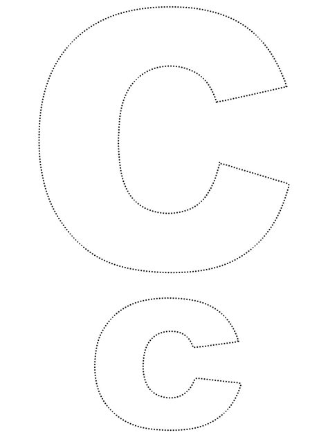 Letter C Tracing coloring page - Download, Print or Color Online for Free