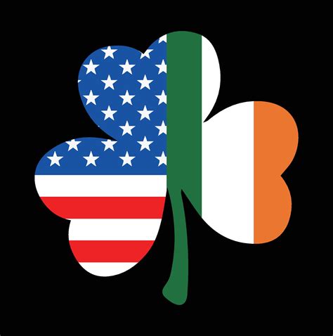 Irish American Flag Shamrock St Patricks 37732799 Vector Art at Vecteezy