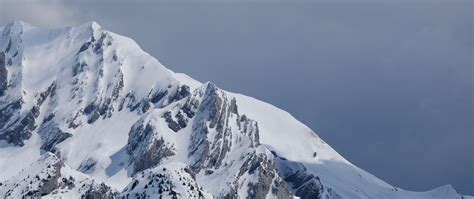 Download wallpaper 2560x1080 mountains, snow, slopes, landscape dual ...