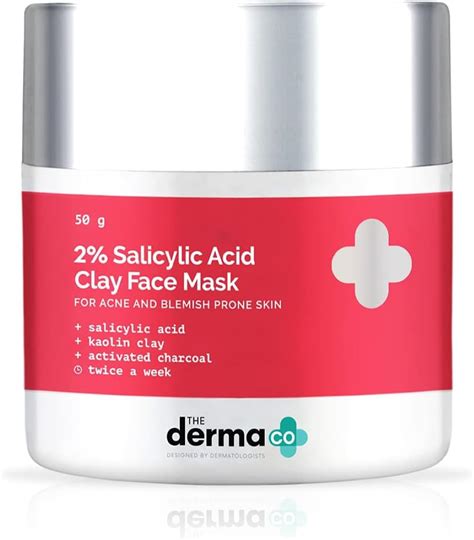 The Derma Co 2 Salicylic Acid Clay Face Mask For Men | Desertcart INDIA