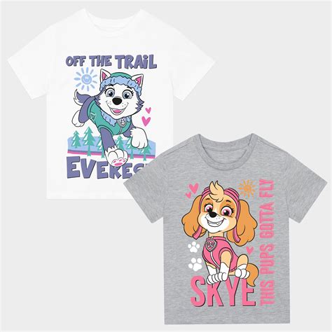PAW Patrol T-Shirts 2 Pack | Girls Skye T Shirts | Character.com