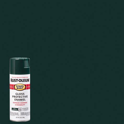 Dark Hunter Green, Rust-Oleum Stops Rust Gloss Protective Enamel Spray ...