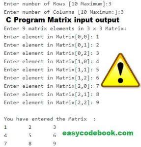 Simple Program Matrix Sample 的图像结果
