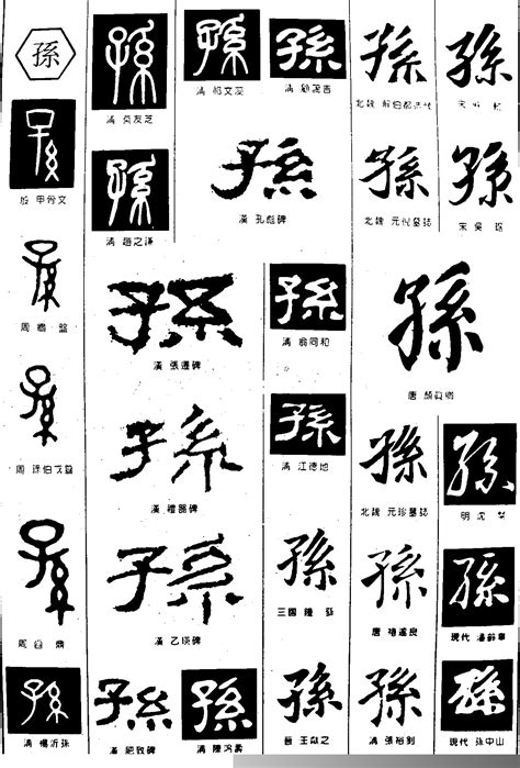 细说汉字“孙”，孙字的本义、孙字演变及起源 - 细说汉字 - 辞洋