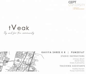 tVeak : By and For the community | CEPT - Portfolio