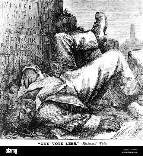 CARTOON: RECONSTRUCTION. /nRepublican cartoon depicting an African ...