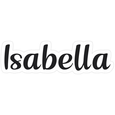 Isabella Sticker in 2025 | Isabella, Names, Stickers