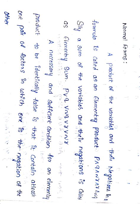 Normal forms - Viva questions - Novmal Fooms A produtt of the variable ...