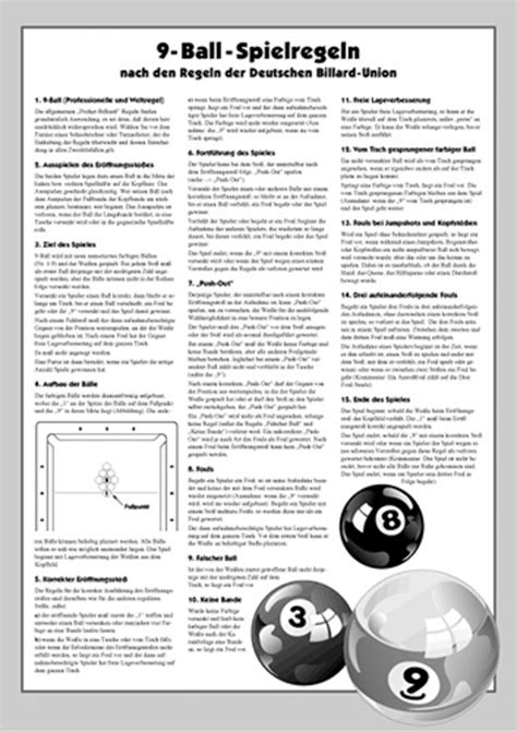 Printable 9-ball Pool Rules - Printable Templates