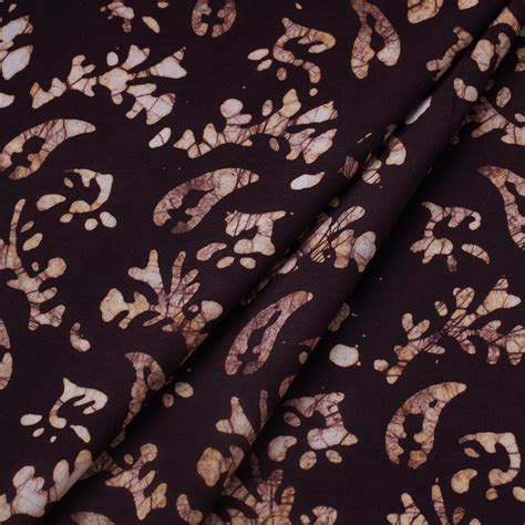 Brown Hand Batik Print Cotton Fabric – iTokri आई.टोकरी