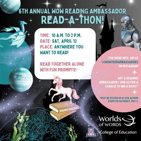 6th Annual Read-a-thon • Worlds of Words