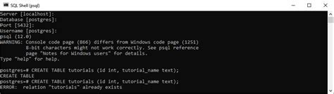 Image result for Create Table in PostgreSQL