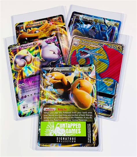 Buy 5 Oversized Jumbo Pokemon Cards in TOP LOADERS! EX GX Legendary ...