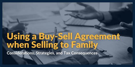 Using a Buy-Sell Agreement when Selling Your Business to Family ...