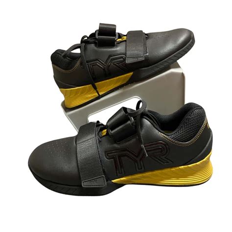 TYR L-1 Lifter Weightlifting Shoes Size 7.5 UK Black / Gold (s)