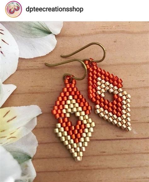 Image result for Seed Bead Earrings Tutorial