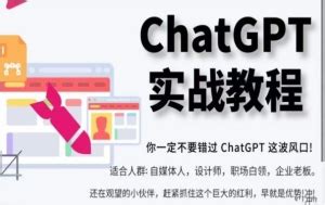 ChatGPT实战教程，带你从小白成为ChatGPT专家，未来淘汰你的不一定是GPT，但一定是会使用GPT的人_跨境培训