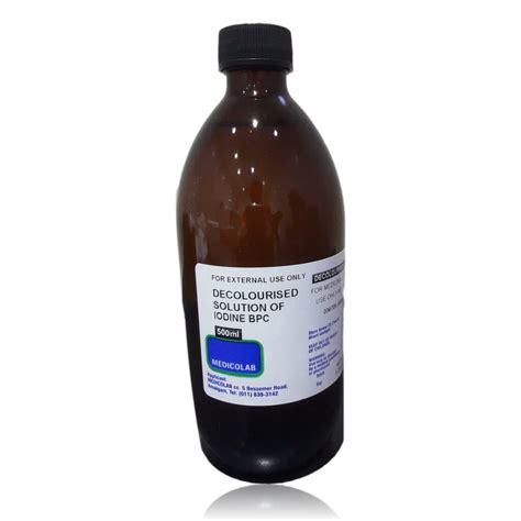 Decolourised Solution of Iodine BPC - MedicoLab
