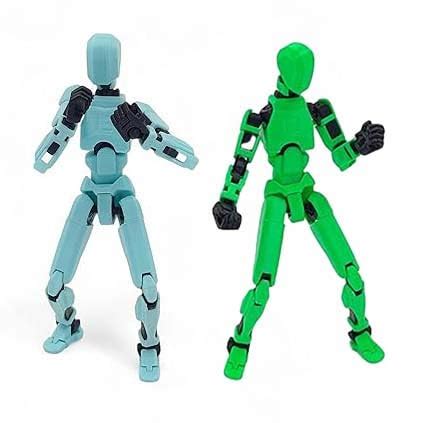 Buy Daava Group qwik3D Dummy 13 Action Figure Robot | Fully Articulated ...