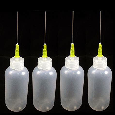 4 Needle Tip Plastic Bottle Dispenser Oil Solvent Ink Applicator ...