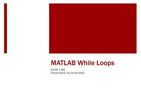 Image result for Or Statment for MATLAB While Loop