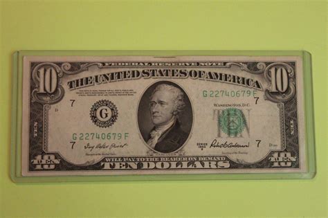 VF 1950-B ($10) Ten Dollar Bill - Green Seal - U.S. Note (TC5 ...