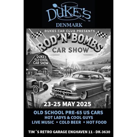 Dukes CC Rod’N’Bombs car show 2025, Tims retro garage, Frederikssund ...
